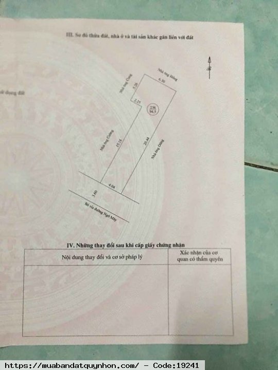Bán nhà Mặt tiền Ngô Mây_TP Quy Nhơn - Diện tích: 95m2 - Hướng: Tây Nam - Giá: 15 tỷ