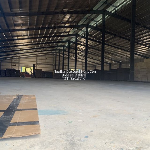 Bán xưởng kcn phútài b.định 10.000m2 xưởng 5000m2