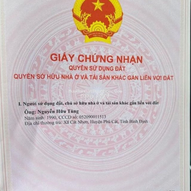Cần bán lô đất 200 m2- ngã 3 chánh liêm- giá rẻ chỉ 1,2 tỷ