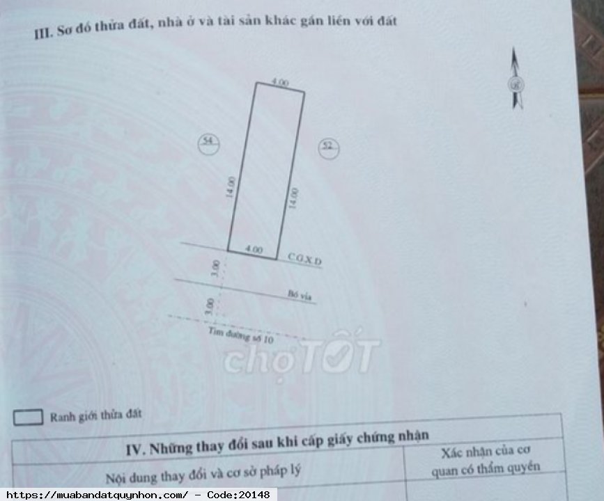 Cần bán lô đất 56m2, kdc cầu 2 bắc hà thanh, gần cầu huỳnh tấn phát.