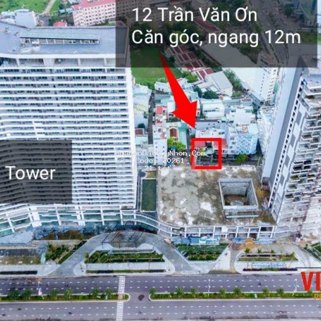 Cần bán nhà mặt tiền trần văn ơn, quy nhơn, đối diện flc sea tower