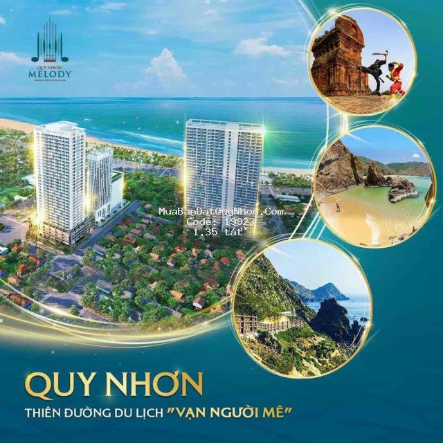Căn hộ quy nhơn melody chiết khấu 40% giá 1.350 ty
