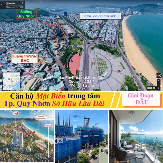 Căn hộ the saliing quy nhơn 1pn view biển