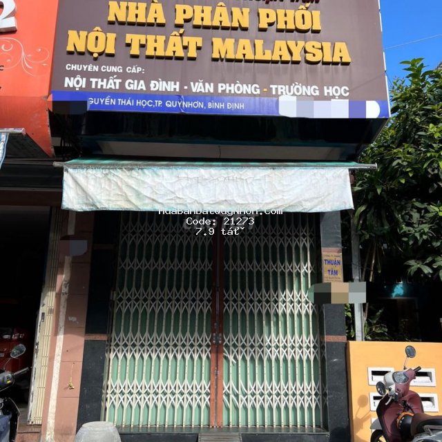Chính chủ bán nhà mặt tiền nguyễn thái học,quynhơn