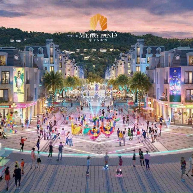 Cơ hội sở hữu shophouse 1 triệt 2 lầu tại merry land quy nhơn ưu đãi 5