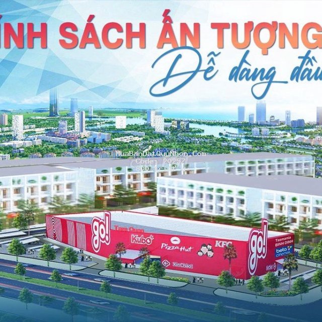đất nền gđ1 - siêu thị go bình định - ql1a