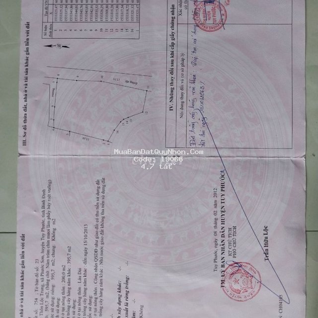 Nhà bán. diện tích sổ 597m2, giá bán 4tỷ7