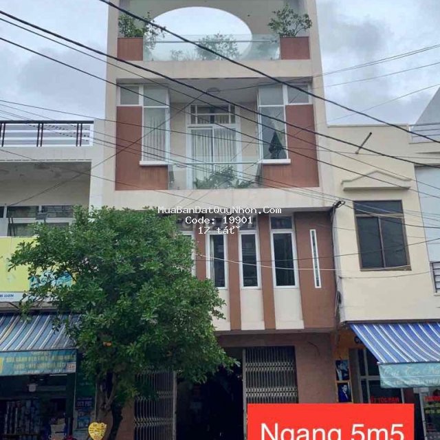 Bán nhà mặt tiền kinh doanh trung tâm thành phố Quy Nhơn - Diện tích : 112m2 ngang 5m5 