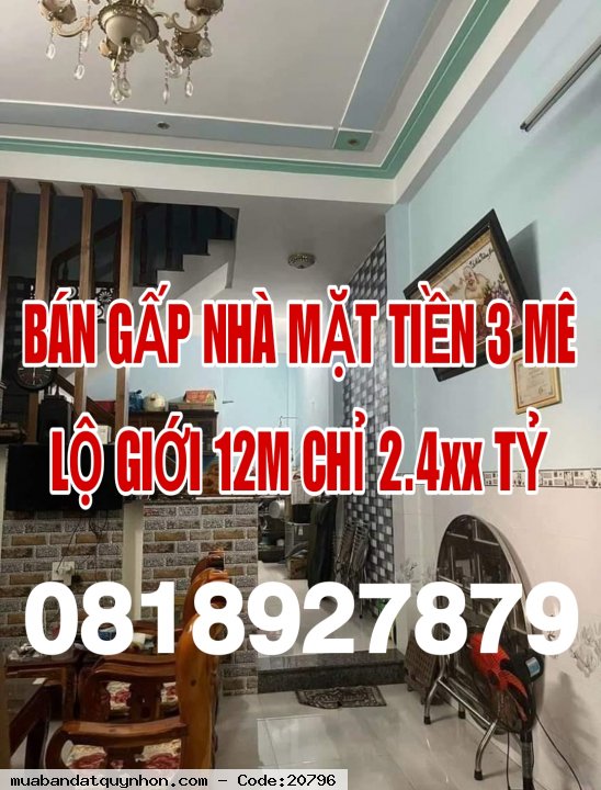 NHÀ MẶT TIỀN 3 MÊ LỘ GIỚI 12M CHỈ 2.4xx TỶ - 𝟬𝟴𝟭𝟴𝟵𝟮𝟳𝟴𝟳𝟵 NHÀ MẶT TIỀN 3 MÊ LỘ GIỚI 12M CHỈ 2.4xx TỶ - 𝟬𝟴𝟭𝟴𝟵𝟮𝟳𝟴𝟳𝟵