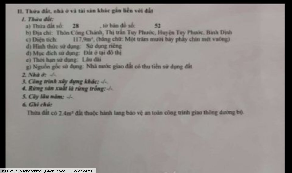 Nhà mặt tiền nguyễn huệ, tuy phước bình định
