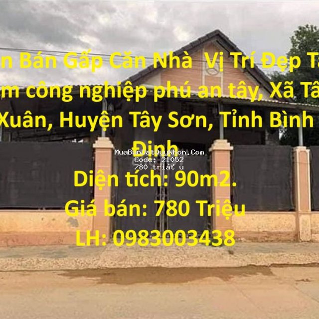 Nhà vị trí đẹp tại xã tây xuân, huyện tây sơn, tỉnh bình định Nhà vị trí đẹp tại xã tây xuân, huyện tây sơn, tỉnh bình định