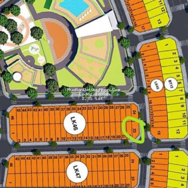 Ra nhanh lô góc một trong vị trí đẹp của dự án