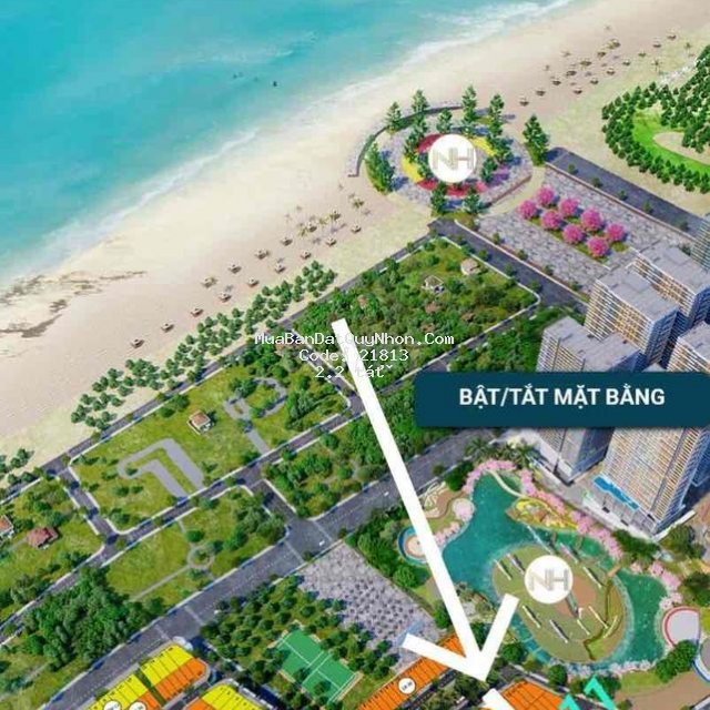 Bán cắt lỗ 1tỷ lô đất đẹp tại nhơn hội newcity