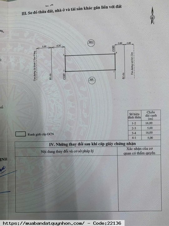 Bán đất 2 mặt tiền Quy Nhơn diện tích 80m2 lộ giới 19m chính chủ Bán đất 2 mặt tiền Quy Nhơn diện tích 80m2 lộ giới 19m chính chủ