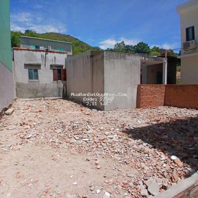 Bán lô đất 84,2m2 hẻm khu vực 8, phường nhơn phú, tp. quy nhơn