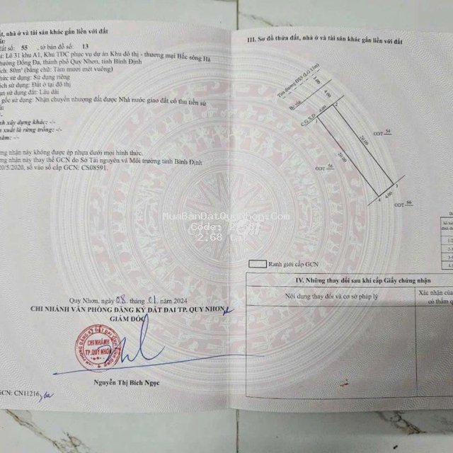 Bán lô đất đường số 5, cầu 2 hà thanh, phường đống đa, quy nhơn