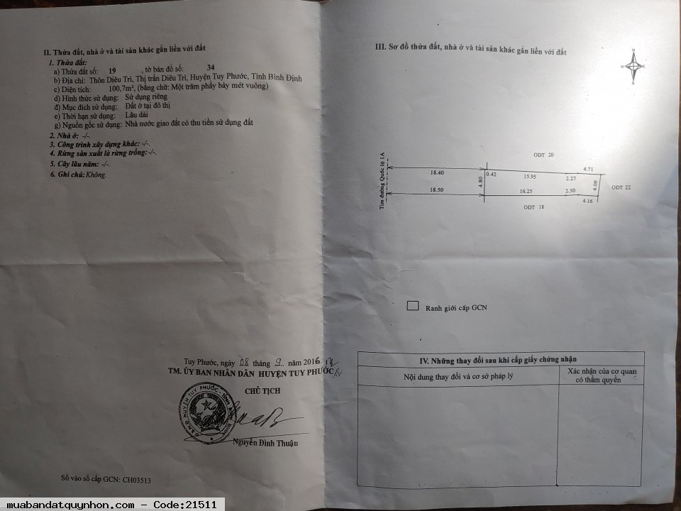 Bán nhà khu phố Diêu Trì, đường Trần Phú, gần nhà máy xi măng