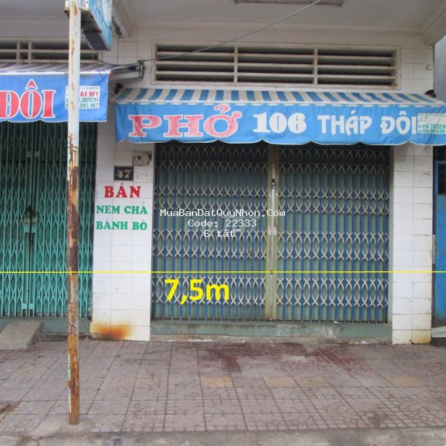 Bán nhà mặt tiền 47 tháp đôi, p. đống đa, tp. quy nhơn (chính chủ)