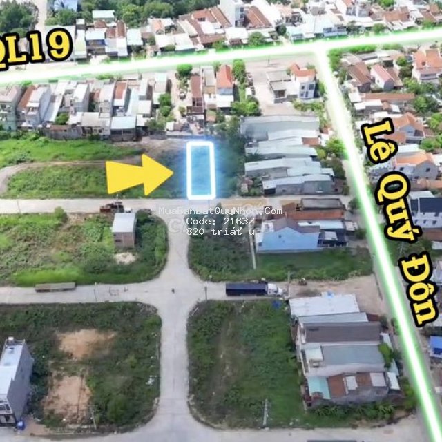 Cắt lỗ 200tr lô đất 167m2 khu dân cư nhơn hoà giá chỉ 820tr - an nhơn