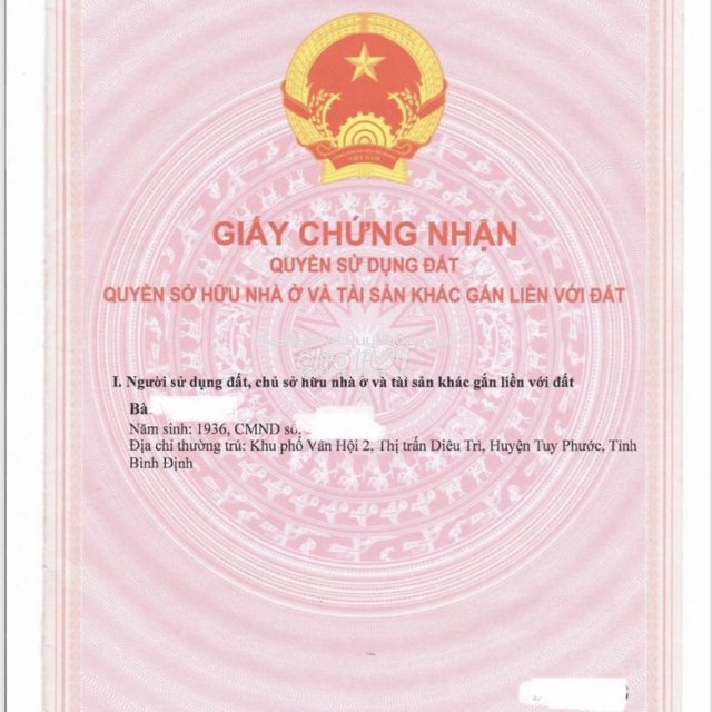 Chính chủ bán 2 lô đất ở huyện tuy phước tỉnh bình định