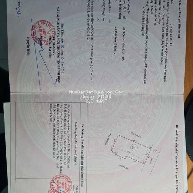 Chính chủ bán nhà diện tích 84.4m2 phường đống đa tp qui nhơn Chính chủ bán nhà diện tích 84.4m2 phường đống đa tp qui nhơn