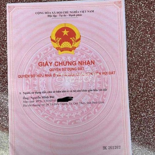 Nhà 2 mặt tiền 190m2, 2 phòng ngủ, đường tô hiến thành, tp.quy nhơn
