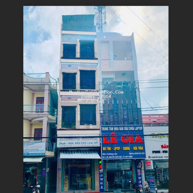 7.x  bán nhà mặt phố nguyễn thái học, lý thường kiệt, quy nhơn 211m2