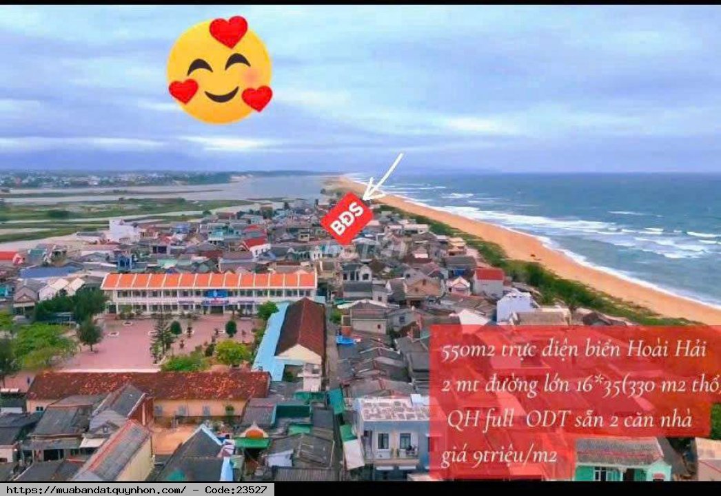 Bán đất mặt biển siêu víp xa hoài hải, huyện hoài nhơn tỉnh bình định