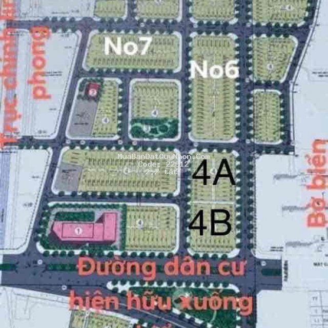 Bán lô đất 5*25m kđt trung lương cát tiến