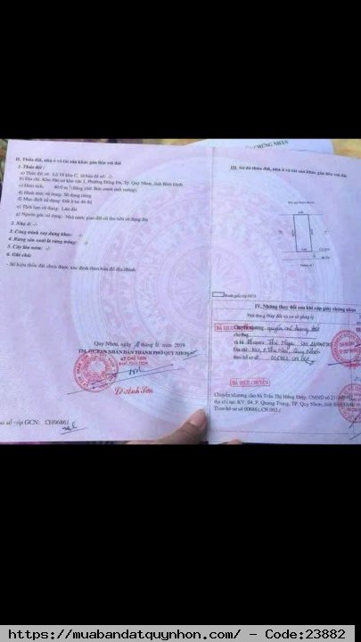 Bán lô đất chính chủ khu đèo son đống đa tp Quy Nhơn  Bán lô đất chính chủ khu đèo son đống đa tp Quy Nhơn