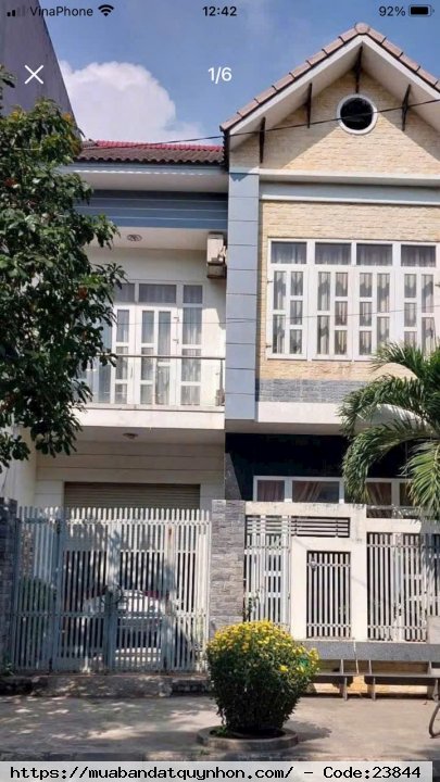 Bán nhà mặt tiền đường Tố Hữu Khu Hà Thanh tp Quy Nhơn 