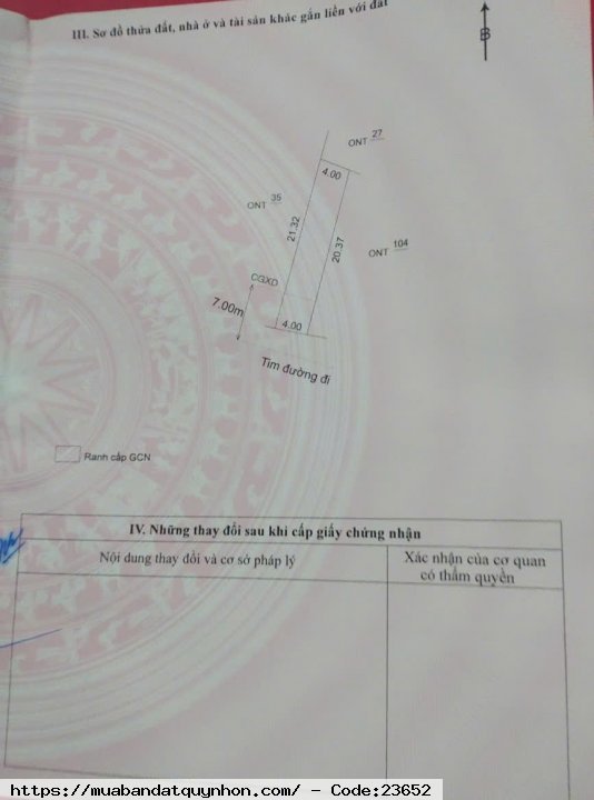 Đất nền giá mềm tại Tuy Phước, Bình Định, cần bán gấp 183.2m², hướng Tây Nam Đất nền giá mềm tại Tuy Phước, Bình Định, cần bán gấp 183.2m², hướng Tây Nam