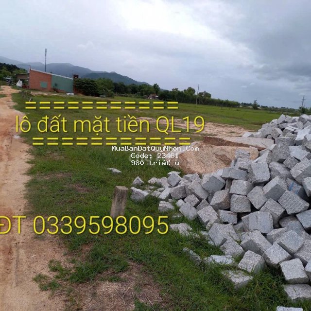 Ngộp bán đất mặt tiền ql19b đối diện cụm cn cát nhơn, phù cát, b định