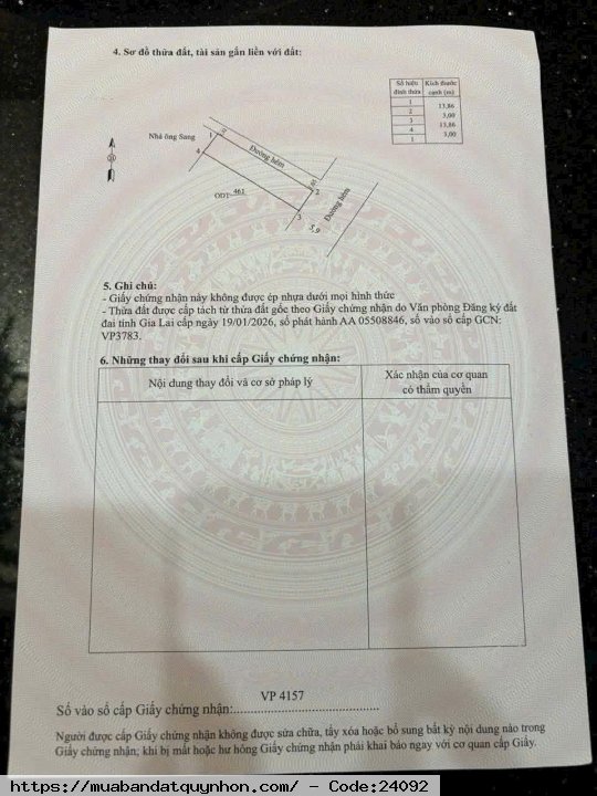 BÁN ĐẤT LÔ GÓC HẺM RỘNG NGÔ MÂY – SÁT BIỂN & ĐẠI HỌC QUY NHƠN – CHỈ 2.75 TỶ