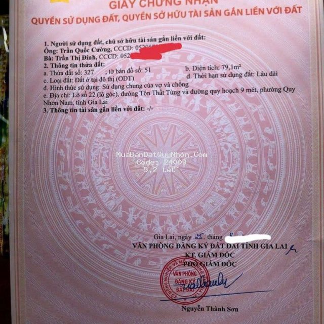 Bán đất lô góc tôn thất tùng