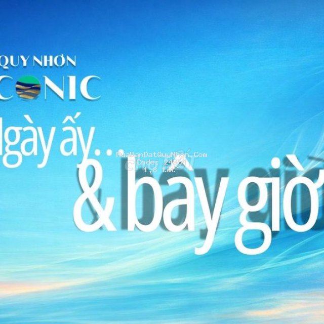 Bán đất nền dự án quy nhơn iconic, giá cực chất 1,8 tỷ, 80m2