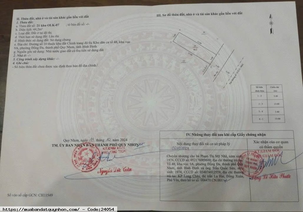 Bán lô đất khu hà thanh 2 dt 44m2 hướng đông nam, lộ giới 16m ngay công viên