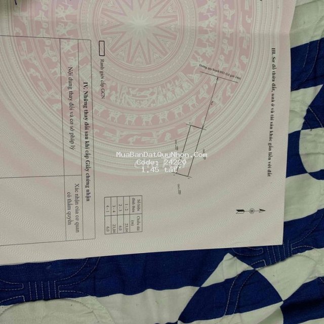 Cần bán gấp lô đất trước cổng chợ nhơn tân - an nhơn