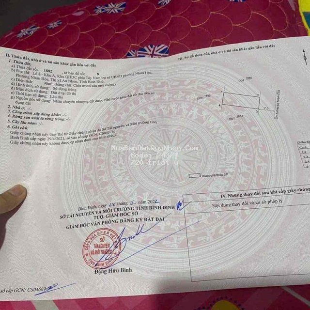 Chính chủ cần bán đất