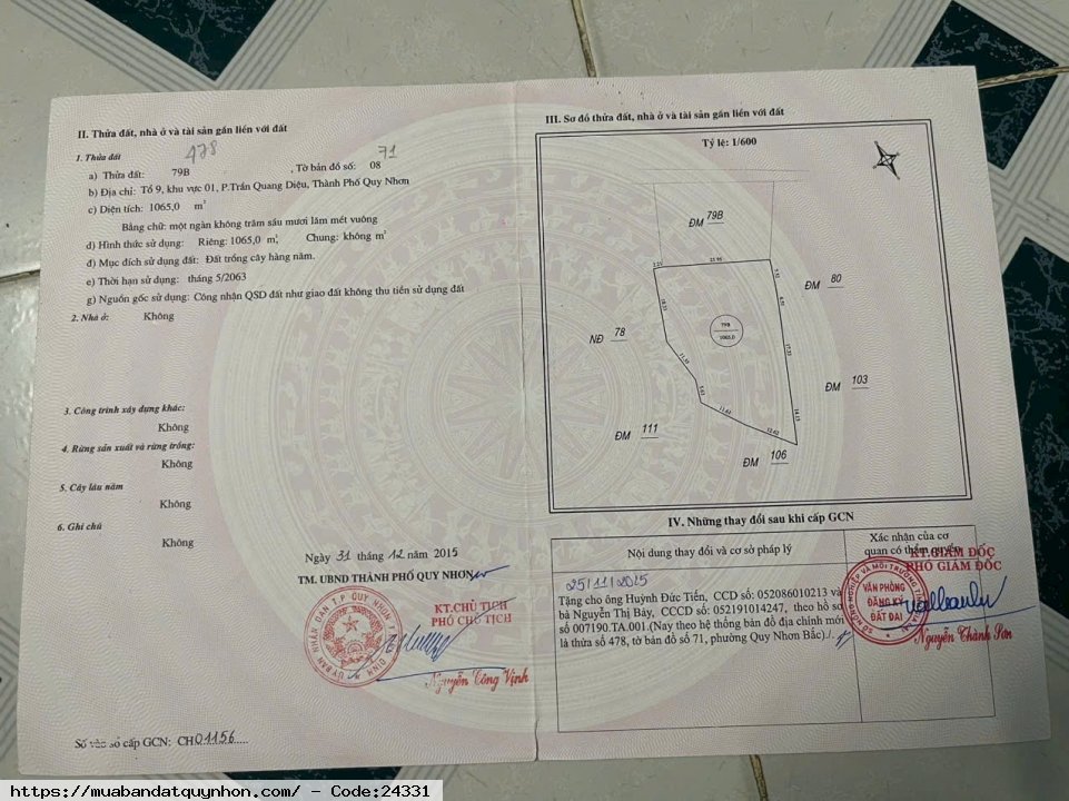 🔥 CƠ HỘI VÀNG! Bán 2200m² Đất Nông Nghiệp Hẻm Gần Chợ Long Vân, P. Trần Quang Diệu, Quy Nhơn - GIÁ CHỈ 1 TỶ! 💰