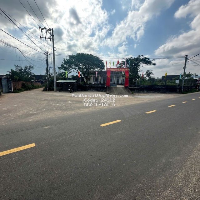 Lô đất 207m2 cát tân-phù cát. sổ sẵn. sát sân bay, khu dân cư đông đúc