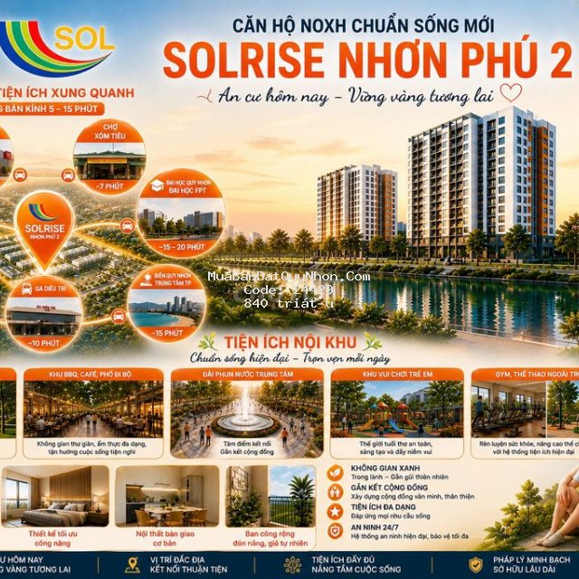 Noxh solrise nhơn phú 2 Noxh solrise nhơn phú 2