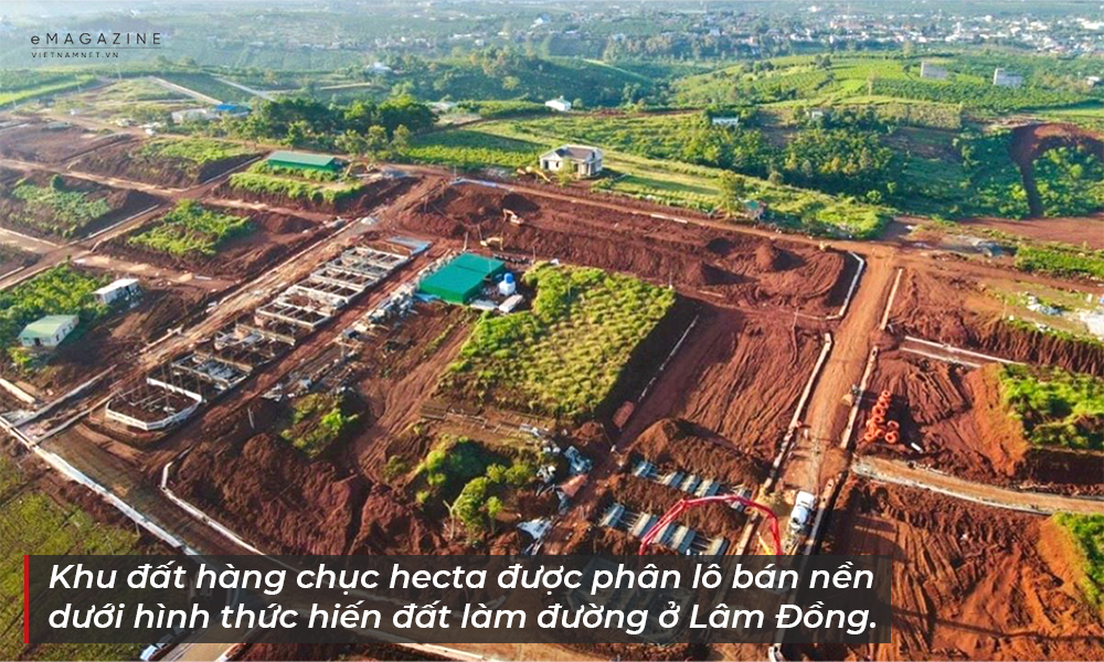 Khu đất hàng chục hecta phân lô bán nền tại tỉnh Lâm Đồng