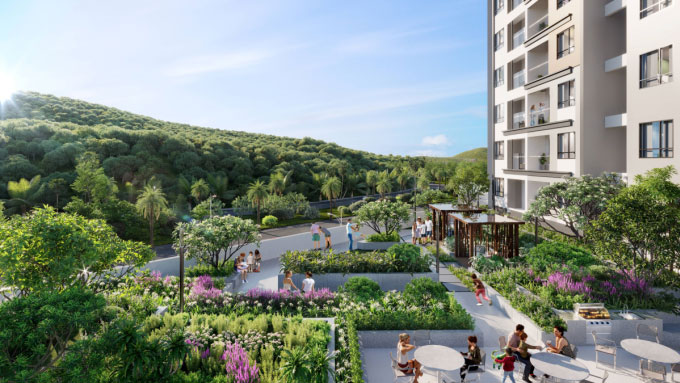 New Galaxy Nha Trang sở hữu không gian sống trong lành gần gũi với thiên nhiên
