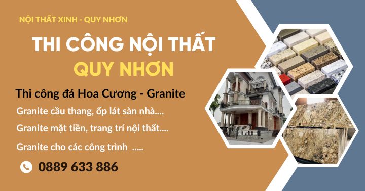 nhan thi cong da granite tai quy nhon binh dinh gia re tai xuong