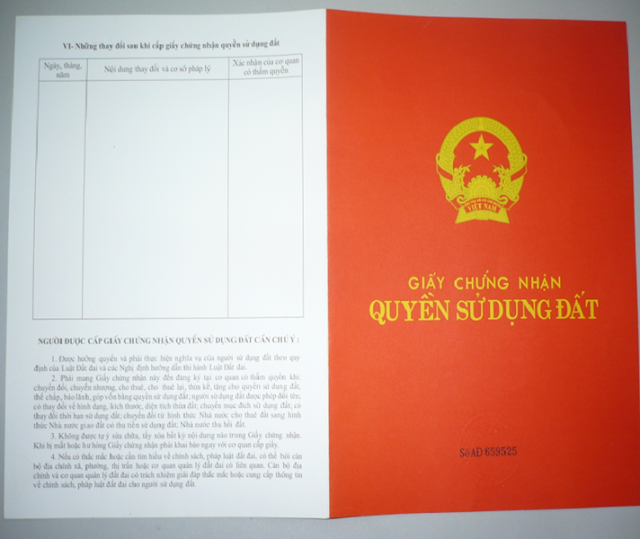 Sổ đỏ trong mua bán BĐS